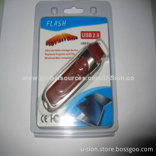 Latest design leather USB, free logo for wholesale price